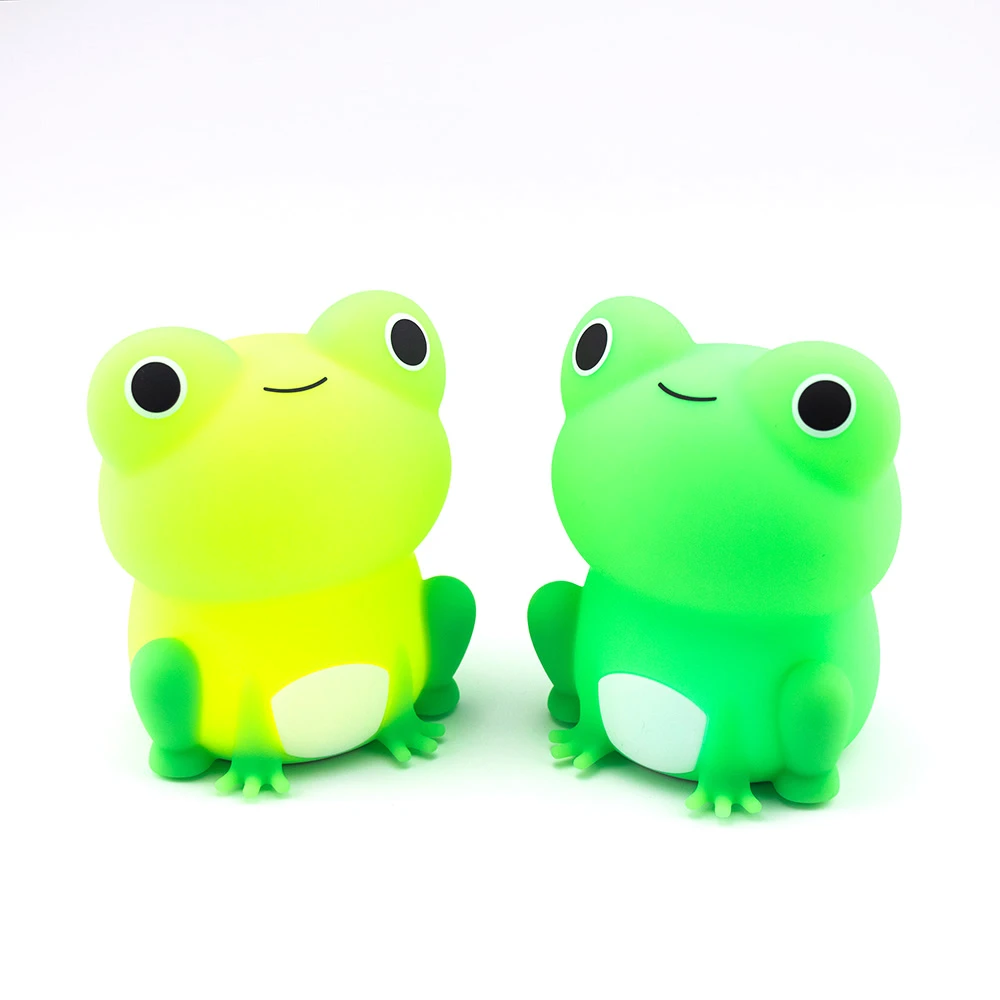 Colorful Soft Bedroom Frog Night Lamp for Kids Colorful Soft Bedroom Frog Night Lamp for Kids